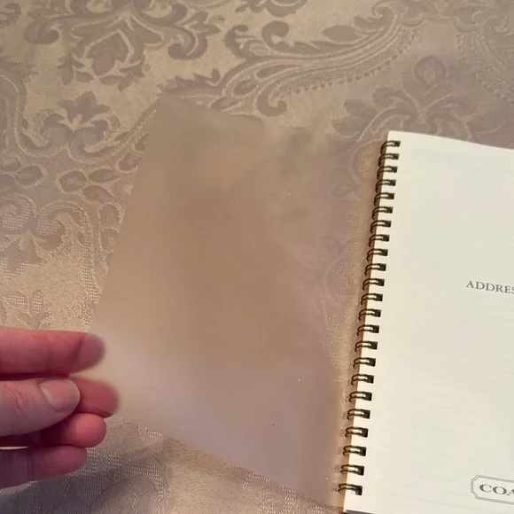 Vintage Coach Ivory Spiral Address Book Refill 5x8 - Picture 7 of 9